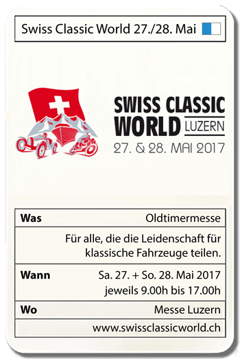 Swiss Classic World 27./28. Mai