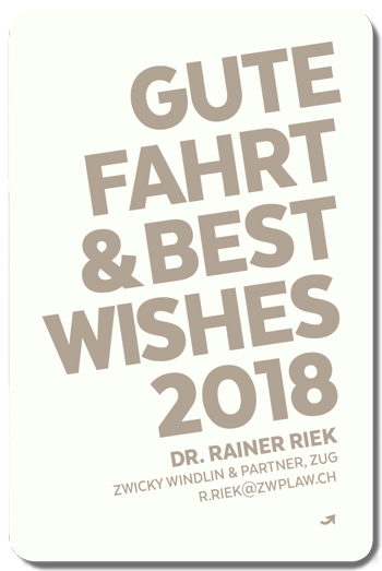 Alles Gute für’s 2018