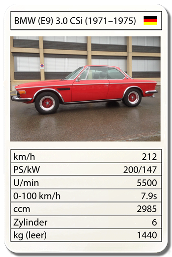 BMW (E9) 3.0 CSi (1971–1975)