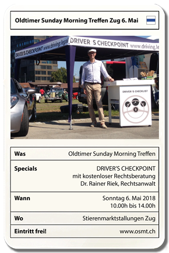 Oldtimer Sunday Morning Treffen Zug 6. Mai