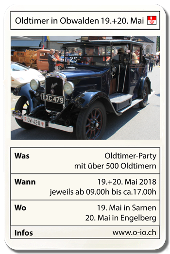 Oldtimer in Obwalden 19.+20. Mai